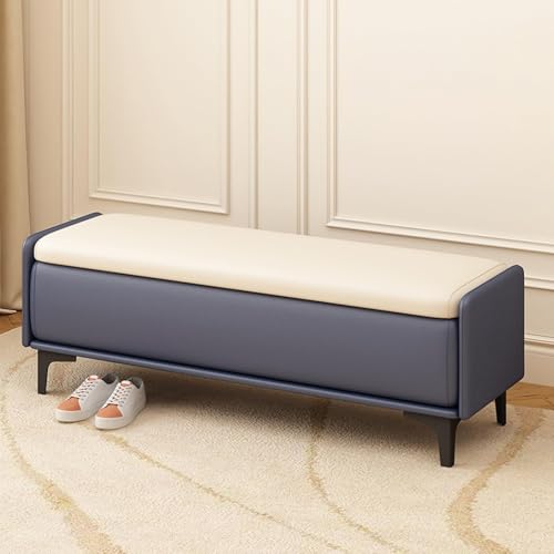 Aufbewahrungsbank mit Hebefläche, dekorativer Eingangssitz, Fußstütze mit Beinen, Bett-Aufbewahrungstruhe, hält bis zu 150 kg, perfekt für Wohnzimmer oder Eingangsbereich Aufbewahrungsbank mit Hebefläche, dekorativer Eingangssitz, Fußstütze mit Beinen, Bett-Aufbewahrungstruhe, hält bis zu 150 kg, perfekt für Wohnzimmer oder Eingangsbereich von Generisch