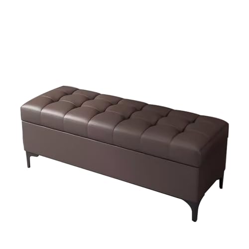 Aufbewahrungsbank mit Kissen, 160 cm, Schuhregal und Organizer für Schlafzimmer, Wohnzimmer, Flur, platzsparende Heimdekoration, Dunkelbraun Aufbewahrungsbank mit Kissen, 160 cm, Schuhregal und Organizer für Schlafzimmer, Wohnzimmer, Flur, platzsparende Heimdekoration, Dunkelbraun von Generisch