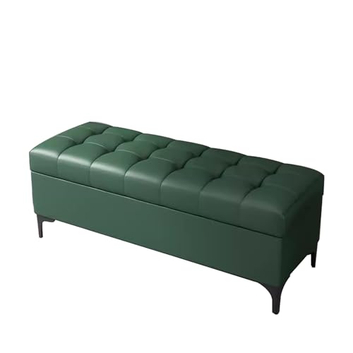 Aufbewahrungsbank mit Kissen, Grün, 120 cm, Schuhnizer, Eingangsbereich, Aufbewahrungssitz für Schlafzimmer, Wohnzimmer, Flur – stilvolle und funktionale Aufbewahrungslösung Aufbewahrungsbank mit Kissen, Grün, 120 cm, Schuhnizer, Eingangsbereich, Aufbewahrungssitz für Schlafzimmer, Wohnzimmer, Flur – stilvolle und funktionale Aufbewahrungslösung von Generisch