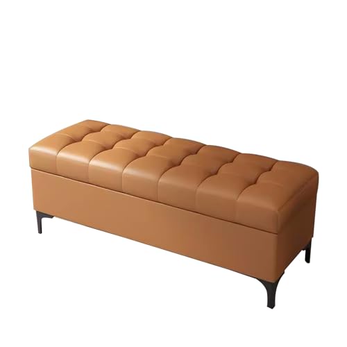 Aufbewahrungsbank mit weichem Kissen, für Eingangsbereich, für Schlafzimmer, Wohnzimmer und Flur, 160 cm, stilvolle und funktionale Aufbewahrungslösung, Orange Aufbewahrungsbank mit weichem Kissen, für Eingangsbereich, für Schlafzimmer, Wohnzimmer und Flur, 160 cm, stilvolle und funktionale Aufbewahrungslösung, Orange von Generisch