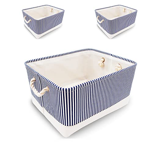 Aufbewahrungsboxen aus Stoff, Aufbewahrungskörbe für Regale, 3 Stück, perfekt zum Organisieren und Entwirren, vielseitiges und stilvolles Design von Generisch