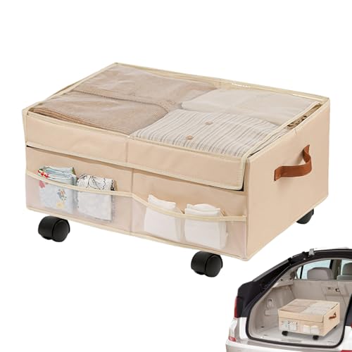 Aufbewahrungskorb mit Rädern, Rollcontainer für den Haushalt, Oxford-Stoff, Organizer mit Rädern für Garage, Reisen, Arbeitsplatz, Camping, Schlafsaal, Auto Aufbewahrungskorb mit Rädern, Rollcontainer für den Haushalt, Oxford-Stoff, Organizer mit Rädern für Garage, Reisen, Arbeitsplatz, Camping, Schlafsaal, Auto von Generisch