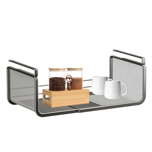 Aufbewahrungskorb unter dem , erweiterbarer Draht-Organizer, Hängeschrank, Regalkorb, multifunktionaler Metall-Unter-Organizer, platzsparendes Küchenaufbewahrungsregal, verstellbare Aufbewahrungskorb unter dem , erweiterbarer Draht-Organizer, Hängeschrank, Regalkorb, multifunktionaler Metall-Unter-Organizer, platzsparendes Küchenaufbewahrungsregal, verstellbare von Generisch