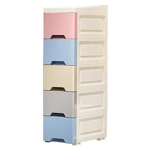 Aufbewahrungsschrank für Badezimmer, stehender Organizer-Schrank mit Rollen für kleine Räume, 5-stöckiges Schubladen-Design, vertikale Organizer-Regale für Hotel, Wohnung, Miete, Küche, Restaurant Aufbewahrungsschrank für Badezimmer, stehender Organizer-Schrank mit Rollen für kleine Räume, 5-stöckiges Schubladen-Design, vertikale Organizer-Regale für Hotel, Wohnung, Miete, Küche, Restaurant von Generisch