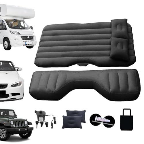 Aufblasbare Auto-Luftmatratze – 135 x 80 cm, Rücksitz-Reisebett mit Luftpumpe, tragbare Auto-Schlafmatratze, Roadtrip, Luftcouch, faltbares Reisebett, Auto-Camping, Outdoor-Abenteuer-Matratze Aufblasbare Auto-Luftmatratze – 135 x 80 cm, Rücksitz-Reisebett mit Luftpumpe, tragbare Auto-Schlafmatratze, Roadtrip, Luftcouch, faltbares Reisebett, Auto-Camping, Outdoor-Abenteuer-Matratze von Generisch