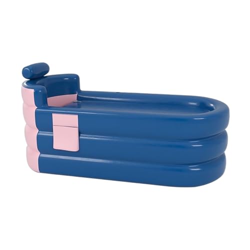 Aufblasbare Badewanne, Faltbare Familienbadezimmer-Whirlpoolwanne Tragbare SPA-Badewanne mit Kopfstütze, Lordosenstütze und seitlicher Aufbewahrungstas Aufblasbare Badewanne, Faltbare Familienbadezimmer-Whirlpoolwanne Tragbare SPA-Badewanne mit Kopfstütze, Lordosenstütze und seitlicher Aufbewahrungstas von Generisch