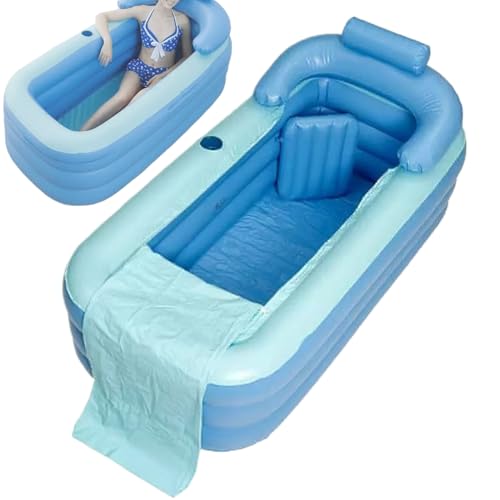 Aufblasbare Badewanne,PVC Tragbare Aufblasbare Spa Badewanne Mit Sitzmatte | Faltbare Badezimmer Zubehör Für Frauen Mädchen Familie Teenager Männer Jugend Töchter Frauen Aufblasbare Badewanne,PVC Tragbare Aufblasbare Spa Badewanne Mit Sitzmatte | Faltbare Badezimmer Zubehör Für Frauen Mädchen Familie Teenager Männer Jugend Töchter Frauen von Generisch