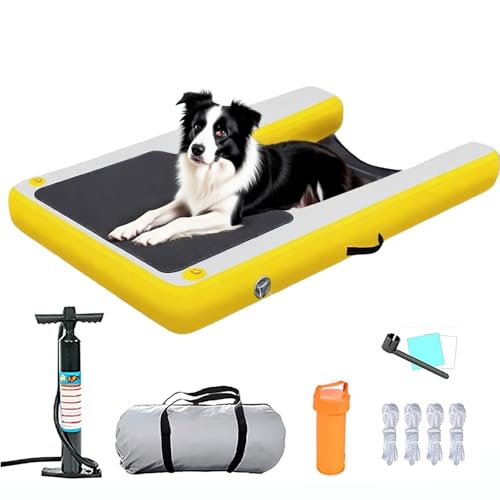 Aufblasbare Hundewasserrampe mit rutschfester EVA-Oberfläche, stabile schwimmende Leiter für einfachen Zugang zu Pool, See und Dock Aufblasbare Hundewasserrampe mit rutschfester EVA-Oberfläche, stabile schwimmende Leiter für einfachen Zugang zu Pool, See und Dock von Generisch