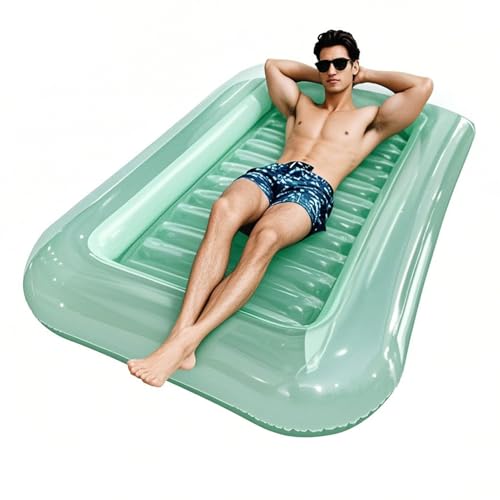 Aufblasbare Pool Liegen, Erwachsenen Schwimmbecken Liegestuhl Mit Kopfteil, Klappbare Ergonomische Sitzbank Für Familienurlaub Camping Sommer Outdoor Reise Garten Freizeit Aufblasbare Pool Liegen, Erwachsenen Schwimmbecken Liegestuhl Mit Kopfteil, Klappbare Ergonomische Sitzbank Für Familienurlaub Camping Sommer Outdoor Reise Garten Freizeit von Generisch