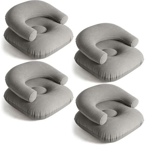 Aufblasbare Sitzsack-Stühle – 2 Stück, transparentes aufblasbares Sofa mit goldenem Glitzer, für Wohnzimmer und Balkon, Sitzgelegenheit von Generisch