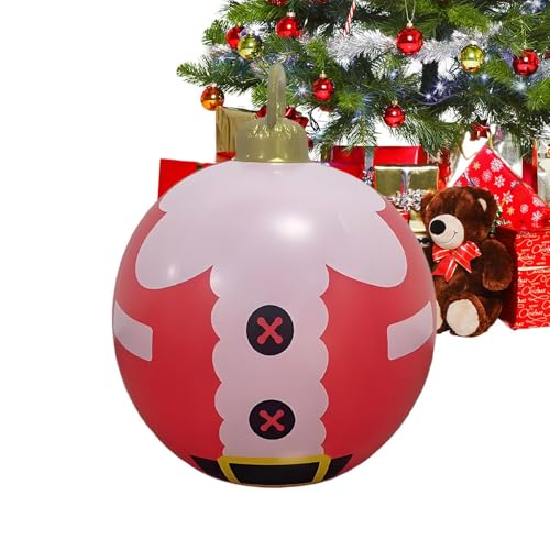 Aufblasbare Weihnachtskugel Deko | 60 cm Große Outdoor Weihnachtsanhänger,Aufhängbare Weihnachtsdekoration,Für Dachvorsprünge Geländer Zweige Rasen Wohnzimmer Schlafzimmer Arbeitszimmer Aufblasbare Weihnachtskugel Deko | 60 cm Große Outdoor Weihnachtsanhänger,Aufhängbare Weihnachtsdekoration,Für Dachvorsprünge Geländer Zweige Rasen Wohnzimmer Schlafzimmer Arbeitszimmer von Generisch
