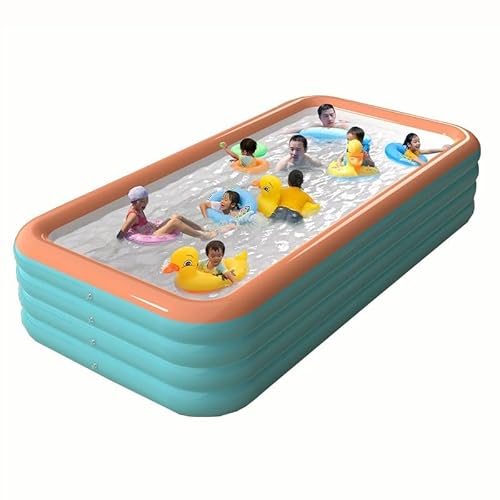 Aufblasbarer Pool Aufblasbares Planschbecken Rechteckig Indoor Outdoor Garten Familie Schwimmbad für Erwachsene Aufblasbarer Pool Aufblasbares Planschbecken Rechteckig Indoor Outdoor Garten Familie Schwimmbad für Erwachsene von Generisch