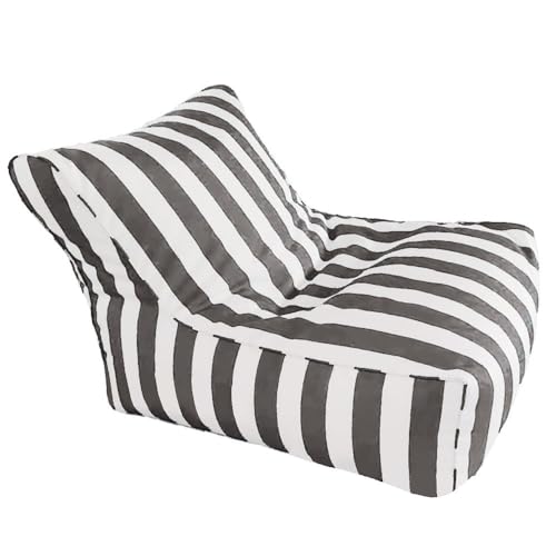 Aufblasbarer Pool-Sitzsack für Erwachsene, origineller schwimmender Loungesessel, wasserdichter Outdoor-Pouf mit Streifen, perfekt für Entspannung am Pool von Generisch