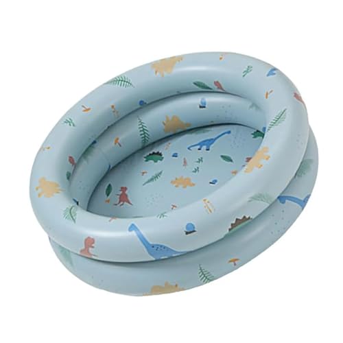 Aufblasbarer Retro-Pool – verdicktes Familienschwimmzentrum, niedliches Design für Sommerspaß (blau) von Generisch