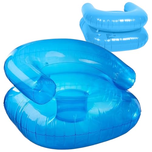 Aufblasbarer Stuhl | Tragbarer Aufblasbarer Stuhl - Wasserdichte Aufblasbare Kinderstuhl | Bequeme Sitzgelegenheiten Mit 220 Lbs Kapazität | Leichtes Luftliegerofa Für Innenentspannung Travel Schlafzi von Generisch