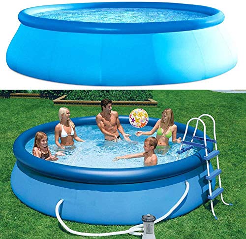 Aufblasbarer Swimmingpool mit Filterpumpe - Sommer Familie Garten Splash Planschbecken für Outdoor-Spaß von Generisch