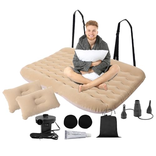 Aufblasbares Bett Für Auto, Auto -Luftmatratze Mit Luftpumpe, Rücksitzbett Für Autofahrten Camping, Tragbares Auto -Luftbett, Autoschlafmatratzenbett, Mit Seiner Eingebauten Luftpumpe Ist Das Aufblase von Generisch