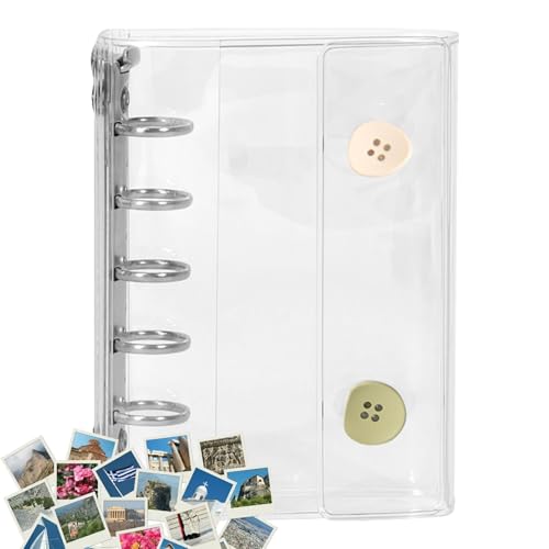 Aufkleber Foto Speicheralbum, transparent 5 Ringe M5 Binder Notebook Cover, nachfüllbare Planer Cover Protector Snaptaste Schließe Lose Blatt Ordner für Sammelzubehör Aufkleber Foto Speicheralbum, transparent 5 Ringe M5 Binder Notebook Cover, nachfüllbare Planer Cover Protector Snaptaste Schließe Lose Blatt Ordner für Sammelzubehör von Generisch