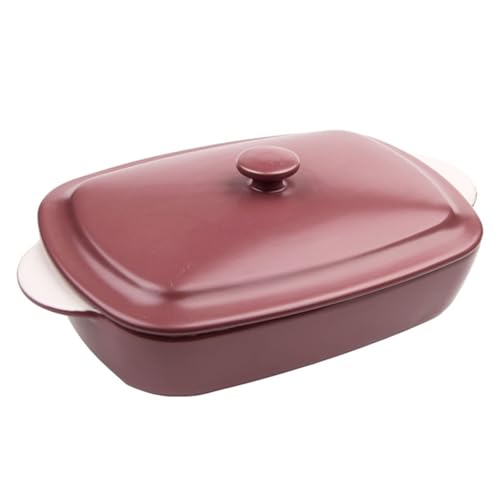 Auflaufform Keramik Quadratisch Doppelgriff Teller mit Deckel für Lasagne und Torte Auflaufform Keramik Quadratisch Doppelgriff Teller mit Deckel für Lasagne und Torte von Generisch