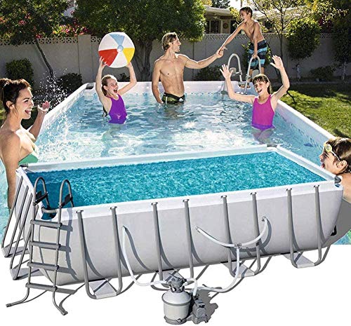 Aufstellpool Set mit Filterpumpe und Solarabdeckung - Rechteckrahmen Splash Planschbecken Aufstellpool Set mit Filterpumpe und Solarabdeckung - Rechteckrahmen Splash Planschbecken von Generisch