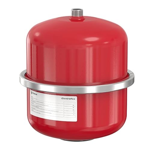Ausdehnungsgefäß Contra-Flex für Zentralheizung - für den 3/4-Zoll -Verlängerungsanschluss Druck 3 Bar - Max. Mediumstemperatur 70 Grad -Fassungsvermögen 8 Liter - Rot (8L) von Generisch