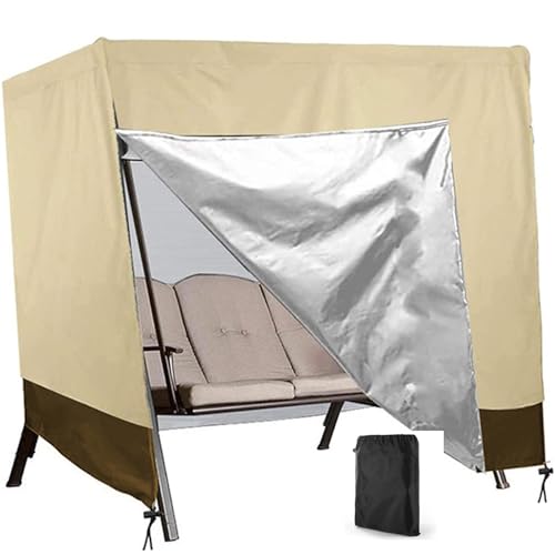 Außen-Sitzbankabdeckung 3 Sitzer Robust 420D – Gartenschaukel Abdeckung, Abdeckung Für Hollywoodschaukel, Schaukelstuhl, Patio-Sitzbank Mit Baldachin Außen-Sitzbankabdeckung 3 Sitzer Robust 420D – Gartenschaukel Abdeckung, Abdeckung Für Hollywoodschaukel, Schaukelstuhl, Patio-Sitzbank Mit Baldachin von Generisch