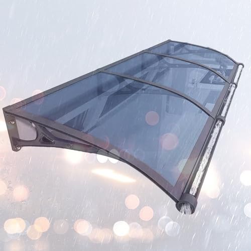 Außenmarkise mit Aluminiumhalterung, UPF 50+, Polycarbonat-Abdeckung für UV- und Regenschutz, Blau, ideal für Eingänge & Fenster, Sonnen- & Schneeschild Außenmarkise mit Aluminiumhalterung, UPF 50+, Polycarbonat-Abdeckung für UV- und Regenschutz, Blau, ideal für Eingänge & Fenster, Sonnen- & Schneeschild von Generisch