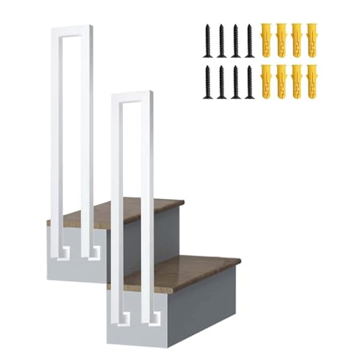 Außenstufe Handlauf-Kit - Schmiedeeiserne Balustrade für sichere Wandmontage auf Betonstufen von Generisch