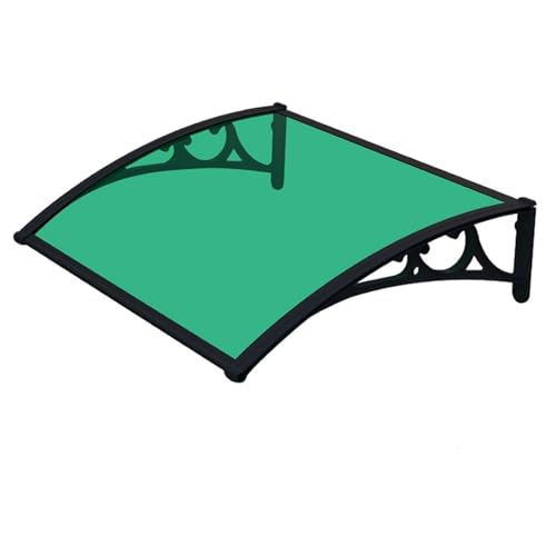 Außentürmarkise, Terrassenüberdachung mit Metallhalterung, UV-Schutz, Regen- und Schneeschild, Vordertürabdeckung, Grün, 50 x 240 cm, wetterbeständiges Design von Generisch