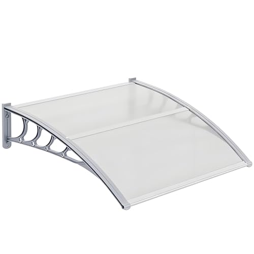 Außentürmarkise Vordach - Grau 120x240cm Fenstermarkisen für Türen Outdoor Eingangsschutz wetterbeständig Schattenüberdachung Stilvolle Pavillon & Pergola-Abdeckung Außentürmarkise Vordach - Grau 120x240cm Fenstermarkisen für Türen Outdoor Eingangsschutz wetterbeständig Schattenüberdachung Stilvolle Pavillon & Pergola-Abdeckung von Generisch