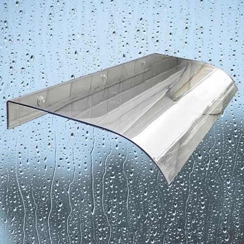 Außentürvordach, UPF 50+, Regenschutz, klare Polycarbonat-Markise für Eingang und Fenster, Wetterschutz für Terrasse und Eingang, einfach zu installierender Sonnenschutz Außentürvordach, UPF 50+, Regenschutz, klare Polycarbonat-Markise für Eingang und Fenster, Wetterschutz für Terrasse und Eingang, einfach zu installierender Sonnenschutz von Generisch
