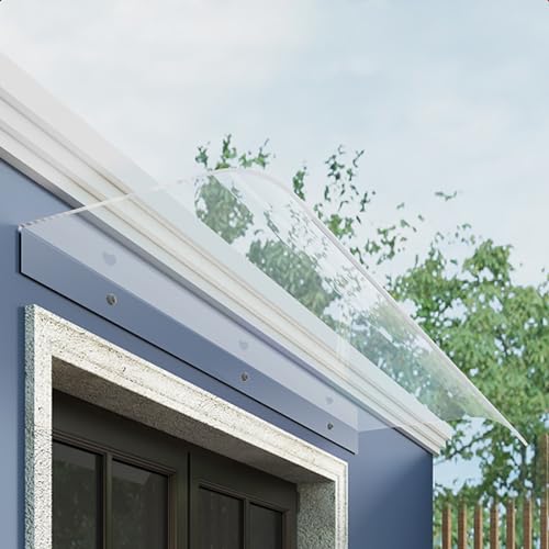 Außentürvordach für Fenster Polycarbonat Regenschutz UV-Schutz Markise Eingangsabdeckung Außentürvordach Wetterfester Überhang für Eingänge Außentürvordach für Fenster Polycarbonat Regenschutz UV-Schutz Markise Eingangsabdeckung Außentürvordach Wetterfester Überhang für Eingänge von Generisch