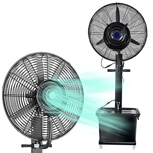 Außenventilator mit Nebelfunktion, 3 Windmodi, oszillierender Standventilator für industrielle Hinterhöfe, Terrassen, Garten Außenventilator mit Nebelfunktion, 3 Windmodi, oszillierender Standventilator für industrielle Hinterhöfe, Terrassen, Garten von Generisch