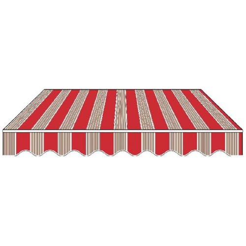 Ausziehbare Ersatzmarkise für den Außenbereich, Stoff, verstellbar, für Terrasse, Garten, Schatten, Sonnenschutz für Balkon und Fenster, 500 x 150 cm, wetterbeständig, einfache Installation Ausziehbare Ersatzmarkise für den Außenbereich, Stoff, verstellbar, für Terrasse, Garten, Schatten, Sonnenschutz für Balkon und Fenster, 500 x 150 cm, wetterbeständig, einfache Installation von Generisch