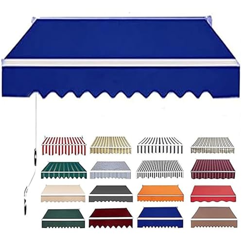 Ausziehbare Markisen-Ersatzabdeckung, 4,9 x 3 m/3,7 x 3 m/3 x 2,4 m/2 x 1,5 m, Sonnenschutz, Ersatzstoff, wasserdicht, Markise, Sonnenschutz, Leinwand für Zuhause, Markt, Tür, Fenster (Blau, 4 x 3 m) Ausziehbare Markisen-Ersatzabdeckung, 4,9 x 3 m/3,7 x 3 m/3 x 2,4 m/2 x 1,5 m, Sonnenschutz, Ersatzstoff, wasserdicht, Markise, Sonnenschutz, Leinwand für Zuhause, Markt, Tür, Fenster (Blau, 4 x 3 m) von Generisch