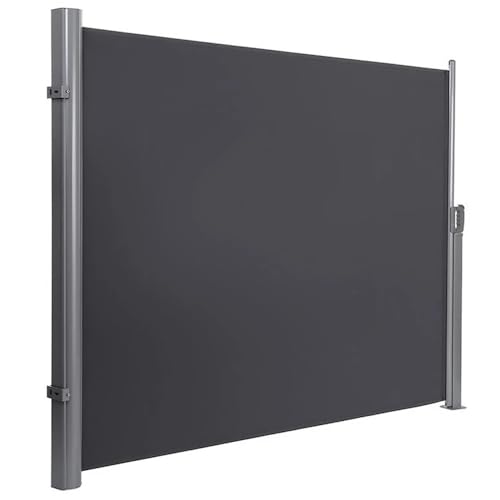 Ausziehbare Outdoor Markise - Wasserdicht Sonnen- & Windschutz Zaun für Terrasse Pool Terrasse - Faltbarer Raumteiler (Braun 180x300cm) von Generisch