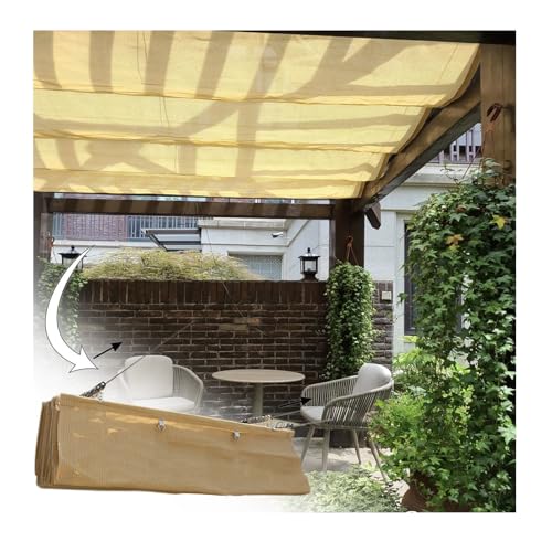 Ausziehbare Pergola-Überdachung, Outdoor-Sonnenschutz für Terrasse, Garten, Strand oder Grill, Pavillon, modernes Hofgitter (B x L x L), 1,5 x 18 m von Generisch