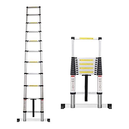Ausziehbare Teleskopleiter, Aluminium-Mehrzweckleiter für Dach und Innen- und Außenbereich, 150 kg Tragkraft, kompaktes und vielseitiges Design, 6 m Ausziehbare Teleskopleiter, Aluminium-Mehrzweckleiter für Dach und Innen- und Außenbereich, 150 kg Tragkraft, kompaktes und vielseitiges Design, 6 m von Generisch
