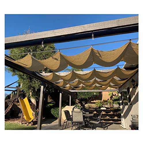 Ausziehbare Terrassenabdeckung – Durchlässige Markise für den Außenbereich, Ersatzdach für Pergola, Garten, Terrasse, Pool, Schiebe-Draht-Wellensegel für verbesserten Sonnenschutz Ausziehbare Terrassenabdeckung – Durchlässige Markise für den Außenbereich, Ersatzdach für Pergola, Garten, Terrasse, Pool, Schiebe-Draht-Wellensegel für verbesserten Sonnenschutz von Generisch