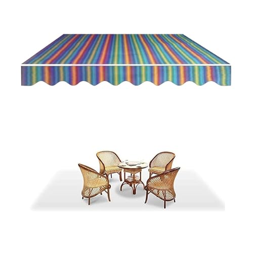 Ausziehbare Terrassenmarkise, Ersatzstoff, 4,9 x 3,6 m, 3,6 x 3 m, 3 x 2,4 m, 2,4 x 1,5 m, Außentür, Fenster, Sonnenschutz, Ersatzmarkise, Sonnenschutz für gewerbliche Wohnräume Ausziehbare Terrassenmarkise, Ersatzstoff, 4,9 x 3,6 m, 3,6 x 3 m, 3 x 2,4 m, 2,4 x 1,5 m, Außentür, Fenster, Sonnenschutz, Ersatzmarkise, Sonnenschutz für gewerbliche Wohnräume von Generisch