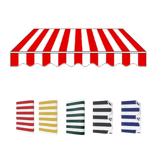 Ausziehbare Terrassenmarkisen-Stoffabdeckung, 3,6 x 3 m, wasserdichtes Sonnenschutzdach, Ersatz-Leinwand für Deck und Hof, Rot 5,5 x 3,0 m Ausziehbare Terrassenmarkisen-Stoffabdeckung, 3,6 x 3 m, wasserdichtes Sonnenschutzdach, Ersatz-Leinwand für Deck und Hof, Rot 5,5 x 3,0 m von Generisch