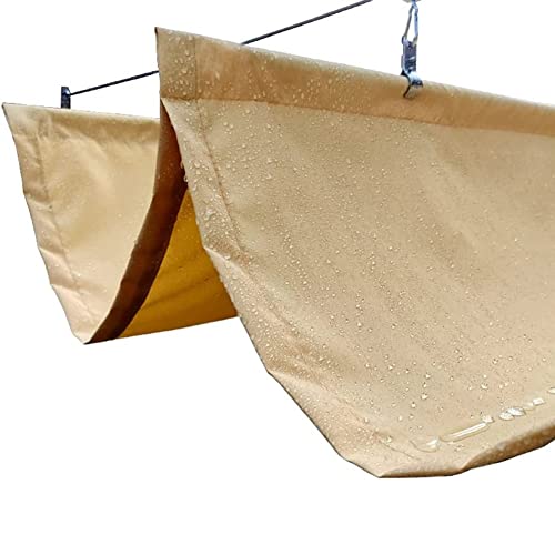 Ausziehbare wasserdichte Pergola-Schattenabdeckung, Terrassenüberdachung mit Seilzugsystem, Ersatz-Sonnenrollos und Wellen-Sonnensegel für Terrasse und Veranda im Freien von Generisch