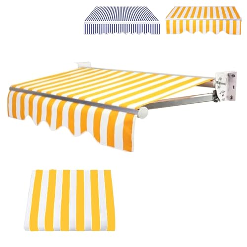 Ausziehbarer, wasserdichter Ersatzstoff für Terrassenmarkise, langlebig, reiß- und lichtbeständig, ideal für Terrassendielen und Vordächer Ausziehbarer, wasserdichter Ersatzstoff für Terrassenmarkise, langlebig, reiß- und lichtbeständig, ideal für Terrassendielen und Vordächer von Generisch