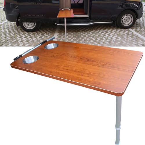 Ausziehbarer Dinette-Kabinentisch – klappbarer Beistelltisch für Wohnmobile, Boote, Camper, Wohnwagen, Lieferwagen, platzsparend, 79 x 39 cm, Reisetisch von Generisch