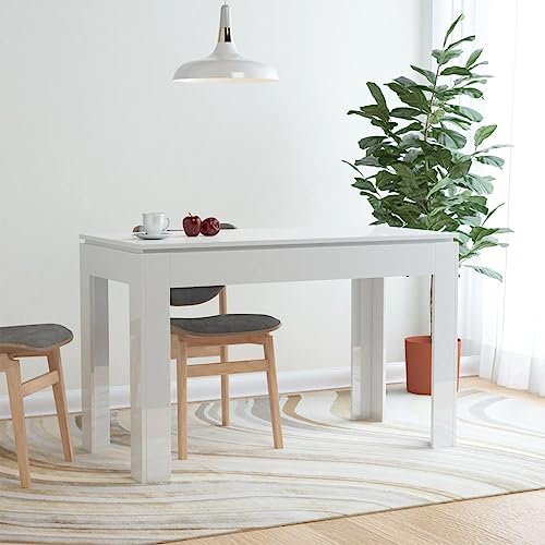 Ausziehbarer Hochglanz-Esstisch, weiß, 120 x 60 x 76 cm, stilvoller Bar- und Küchentisch für Wohnzimmer und Außenbereich, langlebiges Spanplatten-Design Ausziehbarer Hochglanz-Esstisch, weiß, 120 x 60 x 76 cm, stilvoller Bar- und Küchentisch für Wohnzimmer und Außenbereich, langlebiges Spanplatten-Design von Generisch