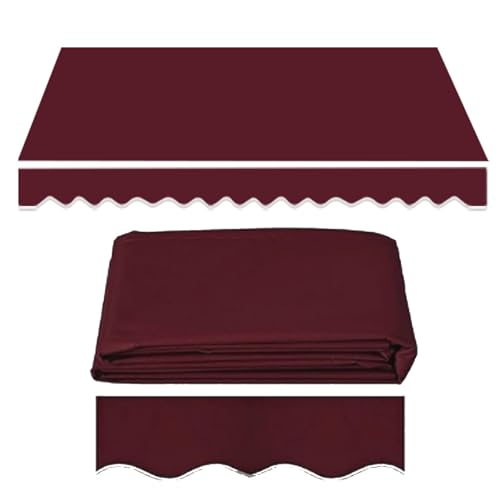 Ausziehbarer Markisen-Ersatzstoff, Outdoor-Sonnenschutz-Leinwand für 2 m bis 4,8 m Terrassen, Decks und Höfe, wetterbeständige Schutzabdeckung, Weinrot, 5,5 x 3,0 m Ausziehbarer Markisen-Ersatzstoff, Outdoor-Sonnenschutz-Leinwand für 2 m bis 4,8 m Terrassen, Decks und Höfe, wetterbeständige Schutzabdeckung, Weinrot, 5,5 x 3,0 m von Generisch