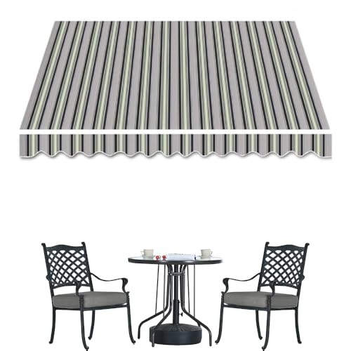 Ausziehbarer Markisenstoff, Ersatz-Leinwand für Garten, Balkon, Terrasse, Khaki 3,5 x 2,5 m, strapazierfähiges Polyester, ideal für Schattenlösungen im Freien Ausziehbarer Markisenstoff, Ersatz-Leinwand für Garten, Balkon, Terrasse, Khaki 3,5 x 2,5 m, strapazierfähiges Polyester, ideal für Schattenlösungen im Freien von Generisch