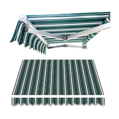 Ausziehbarer Markisenstoff, Ersatz für 2,4 x 2,1 m Tür und Fenster, wasserdichter Segeltuch-Sonnenschutz, Outdoor-Unterstand, Grün, 4,9 x 2 m Ausziehbarer Markisenstoff, Ersatz für 2,4 x 2,1 m Tür und Fenster, wasserdichter Segeltuch-Sonnenschutz, Outdoor-Unterstand, Grün, 4,9 x 2 m von Generisch