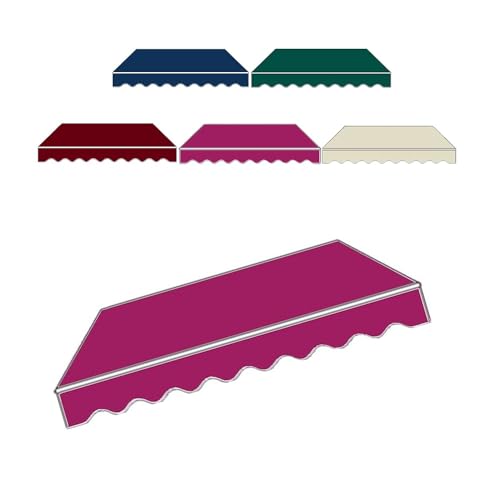 Ausziehbarer Markisenstoff, UV-Schutz, Ersatz-Balkonschattenstoff, 700 x 300 cm, Rosa, strapazierfähiges Outdoor-Sonnenschutzmaterial von Generisch