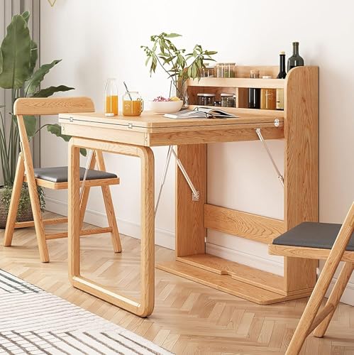 Ausziehbarer Schmetterlings-Esstisch mit Universalrollen, platzsparendes Drop-Leaf-Design für kompakte Wohnbereiche Ausziehbarer Schmetterlings-Esstisch mit Universalrollen, platzsparendes Drop-Leaf-Design für kompakte Wohnbereiche von Generisch